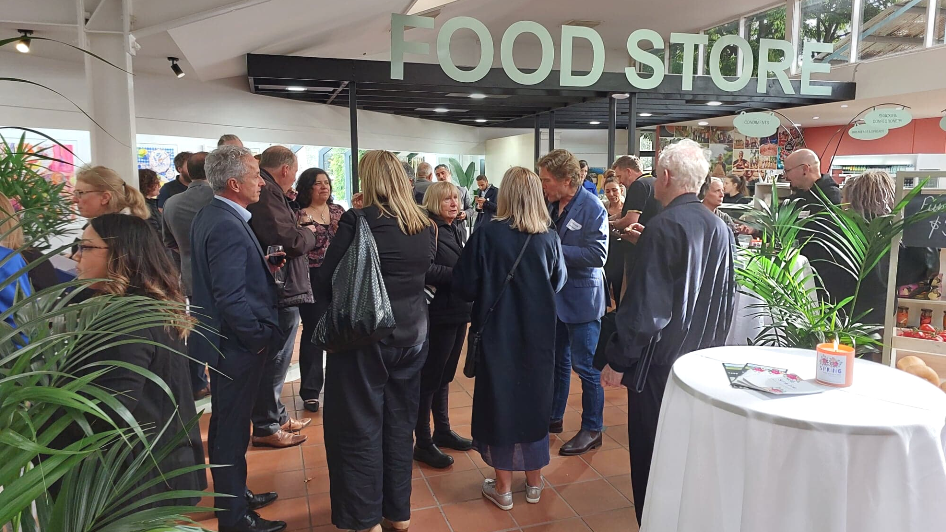 Food businesses mingled at the networking event